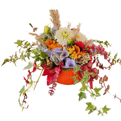 Kürbisgesteck Krewelshof Eifel