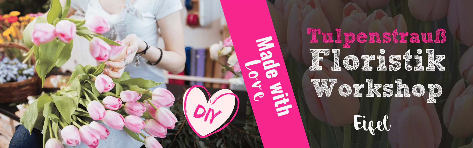 TulpenstraußFloristik Workshop Krewelshof Eifel