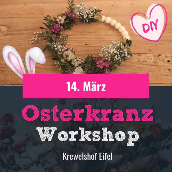 Vorschaubild 14.03. Osterkranz Floristik Workshop Krewelshof Eifel